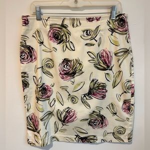 Lily Floral Pencil Skirt